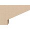 Ekena Millwork 2"W x 6"D x 4"H Classic Clemmons Rough Cedar Woodgrain TimberThane Corbel, Primed Tan CORUR02X06X04CLERCPR - alternate 6